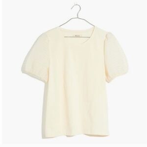 Madewell Sheer-Sleeve Knit Top